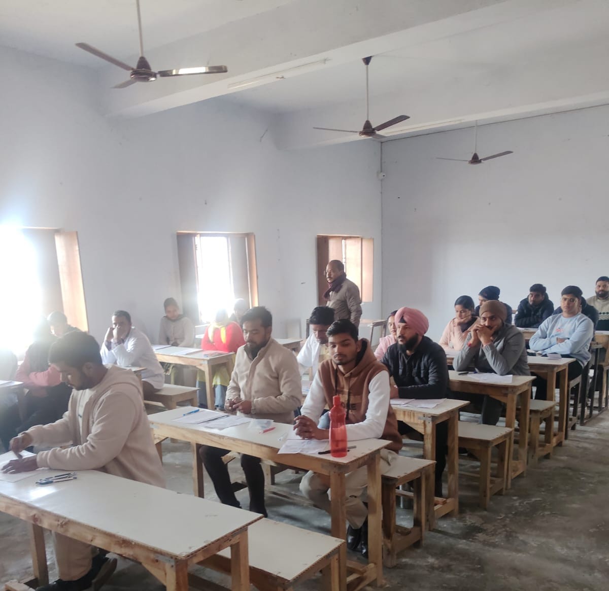 Students seated in classroom